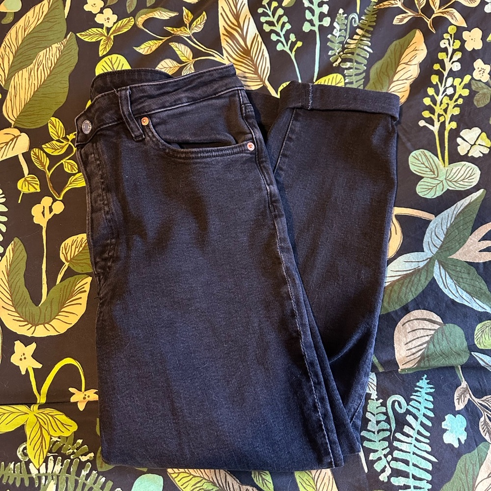 Women's Black Washed Jeans